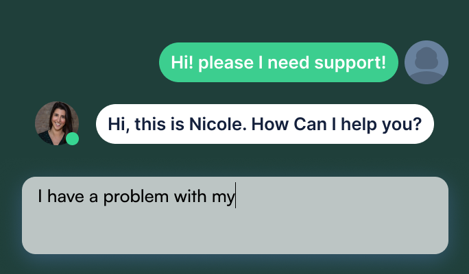 Conversation with the Perdoo live support team