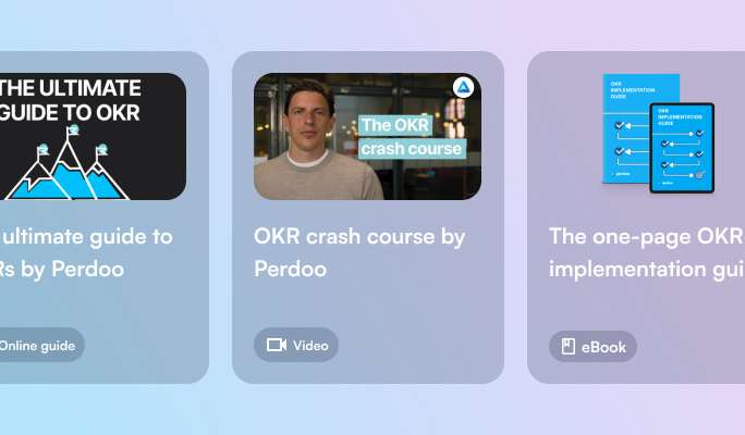 Perdoo OKR guides, video courses, and implementation resources